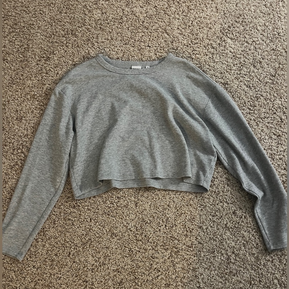 Aritiza Sunday Best Gray Long Sleeve Tee